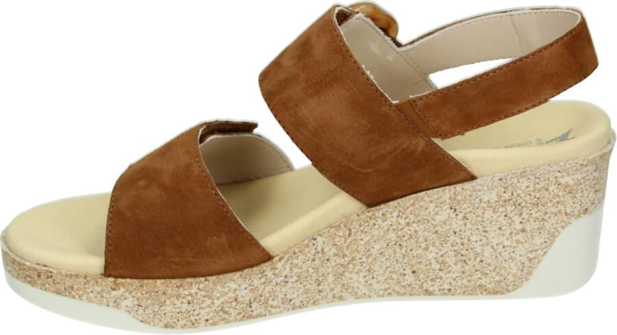 Mephisto GIULIA~VELCALF~~~~~~~~~~~~~~~~ Sandalen met hak Dames Sandalen Cognac - Foto 4