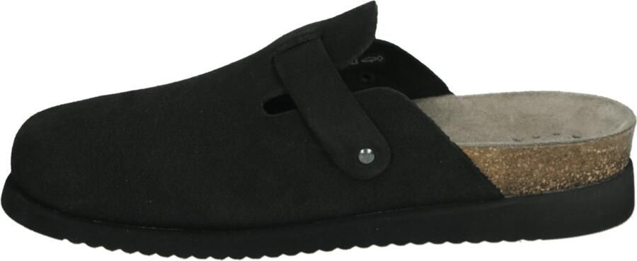 Mephisto HALINA~SANDVEL~~~~~~~~~~~~~~~~ Dames slippers Zwart