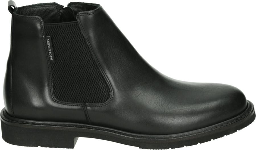 Mephisto Handgemaakte Heren Enkellaars Schokabsorberend en Comfortabel Black