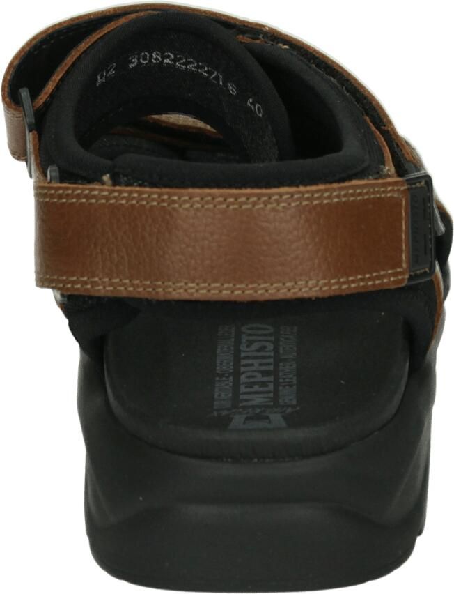 Mephisto Sandaal Tito Chestnut Heren Sandalen Bruin Zwart - Foto 7