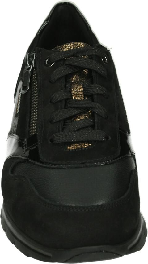 Mephisto Dames platte schoen van suède leer zwart grijs Black - Foto 3