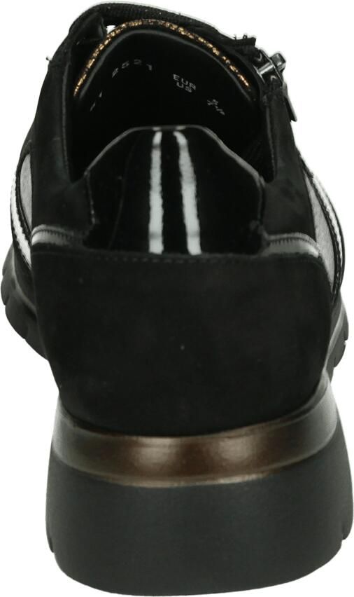 Mephisto Dames platte schoen van suède leer zwart grijs Black - Foto 4