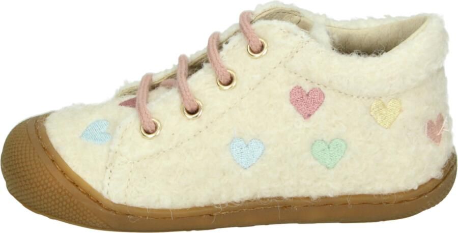 Naturino COCOON EMBR.LOVE Half-hoog Wit beige - Foto 4