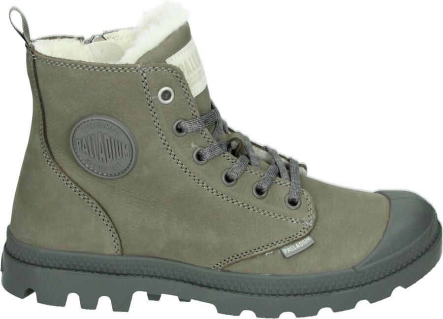 Palladium Pampa HI Zip WL Schoen Dames Donkergrijs