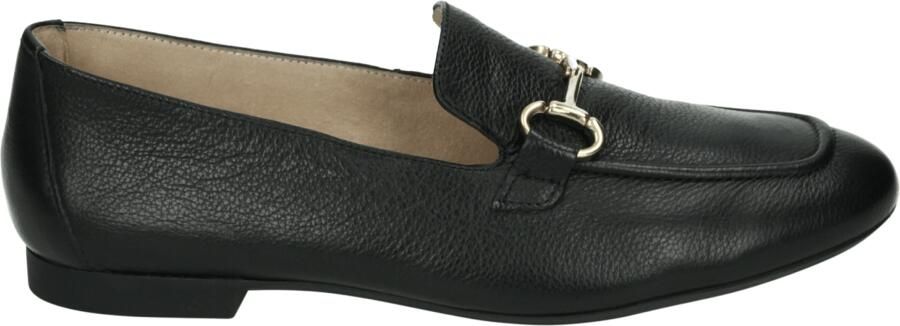 Paul Green Zwarte Comfortabele Loafer met Metalen Horsebit Black Dames