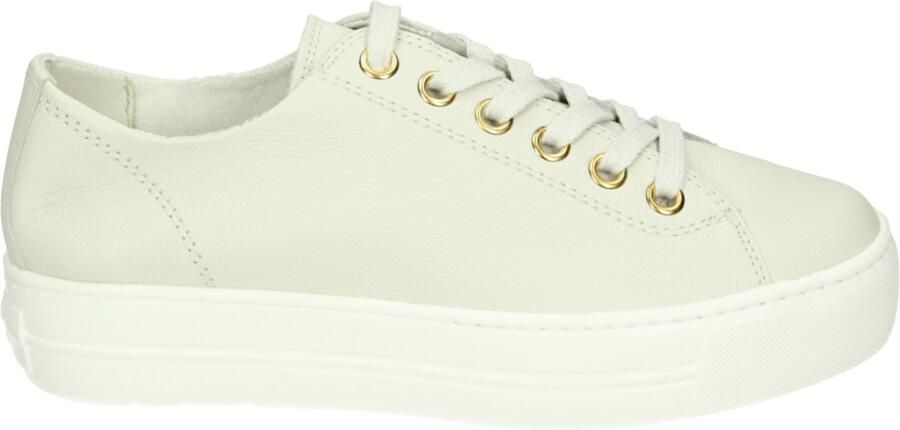 Paul Green 4790~~~~~~~~~~~~~~~~~~~~~~~~~~ Lage sneakers Dames sneakers Wit beige