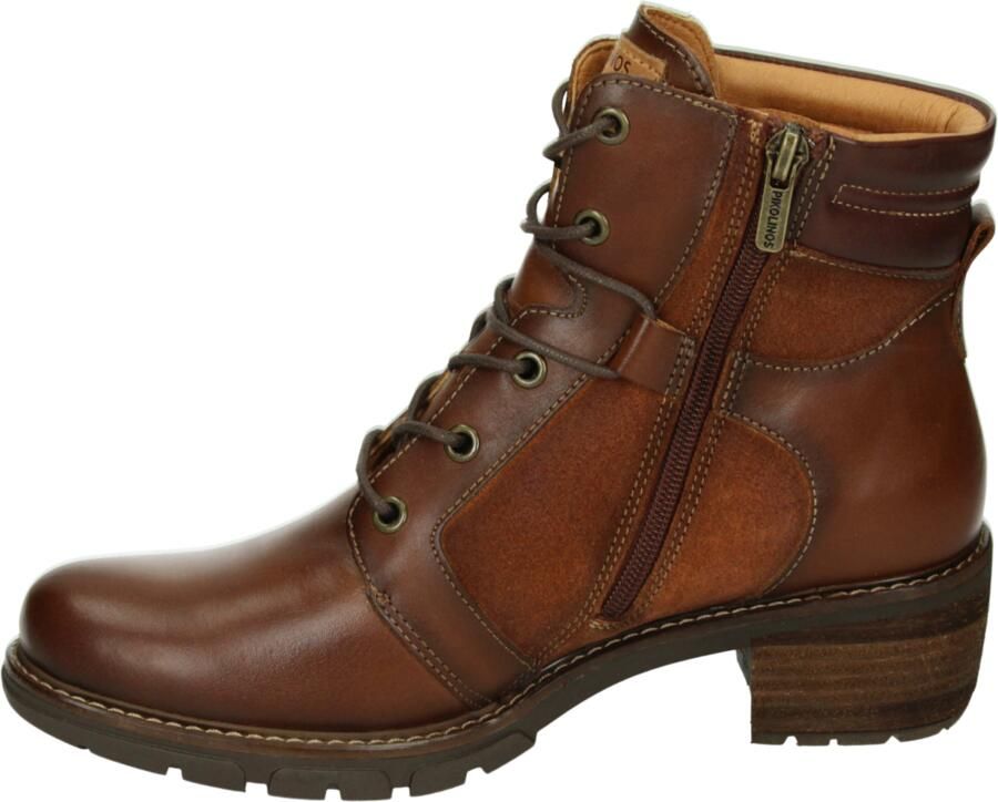 Pikolinos SAN SEBASTIA W1T-8979 Hoge sneakers Veterboots Dames veterschoenen Dames sneakersHalf-hoge schoenen Cognac - Foto 8