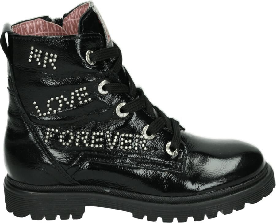 Red-Rag 11092~~~~~~~~~~~~~~~~~~~~~~~~~ Half-hoog Zwart