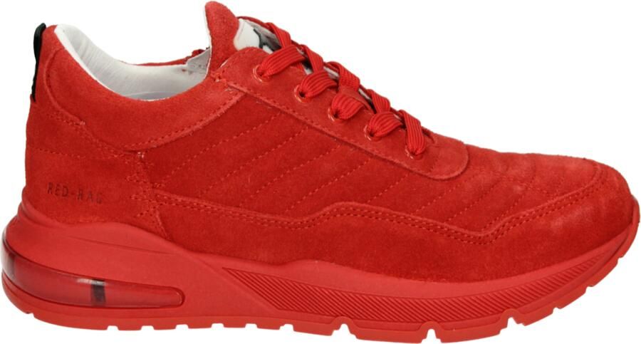 Red Rag Stijlvolle rode leren sneakers voor Red