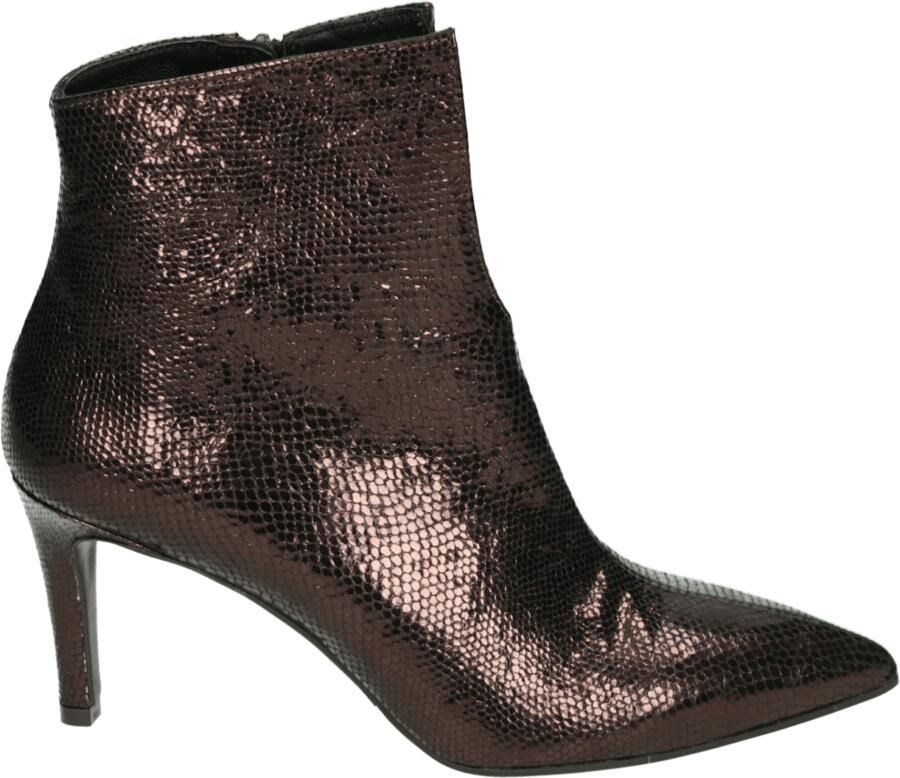 Red Rag Red-Rag 78580 Enkellaarsjes Enkelboots met rits Dames Bruin