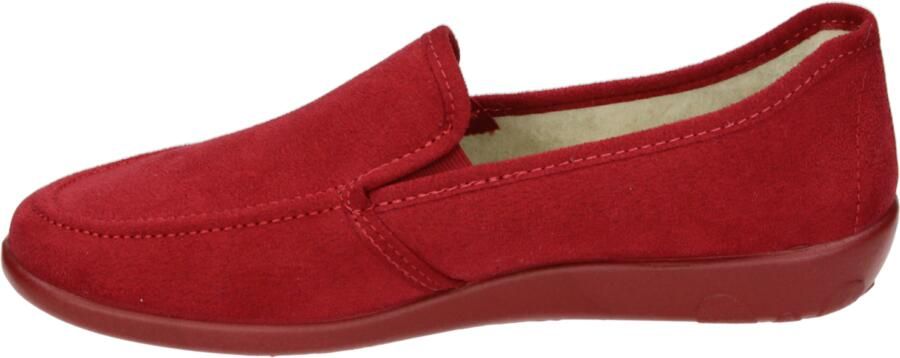 Rohde 2224 43 rode zool Pantoffels Dichte Sloffen Rood Textiel Dames