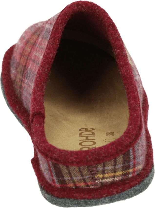 Rohde 6821~~~~~~~~~~~~~~~~~~~~~~~~~~ Dames pantoffels Rood - Foto 3
