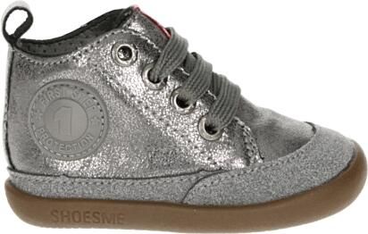 Shoesme BF8W001-F leren babyschoenen loopschoenen zilver Meisjes Leer Effen 19