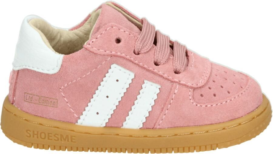 Shoesme Roze Suède Sneakertje Sneakers Kinderen Meisjes Pink Leer - Foto 8