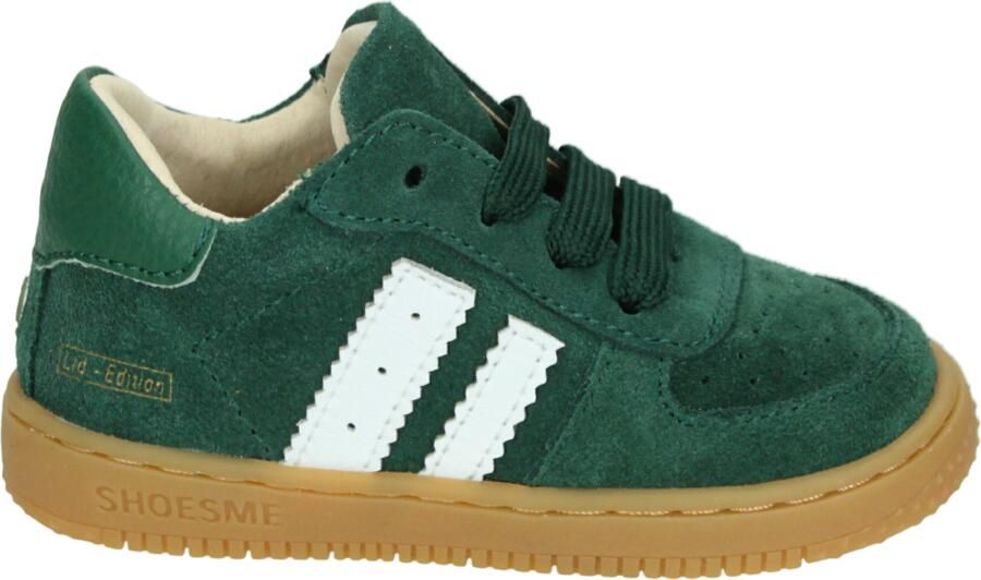 Shoesme Donkergroen Suède Sneakertje Sneakers Kinderen Unisex Dark Green Suède