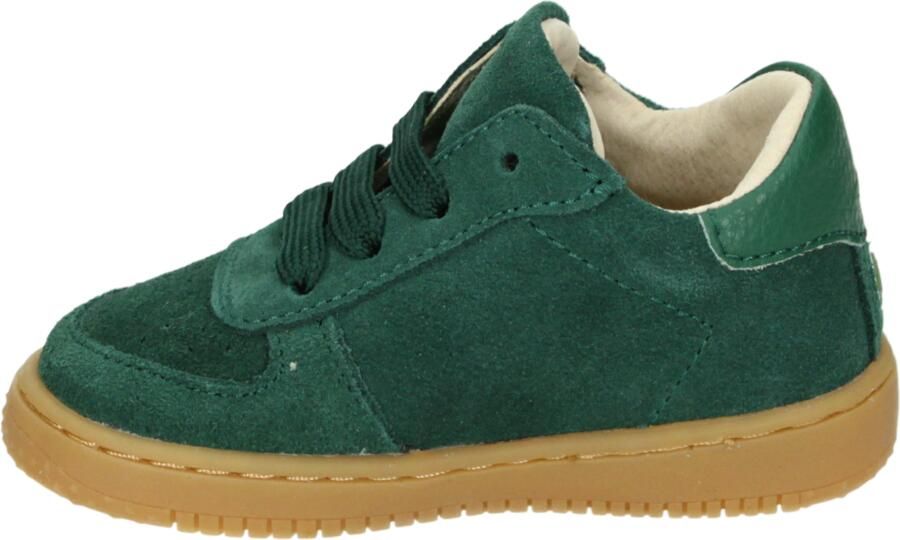 Shoesme Donkergroen Suède Sneakertje Sneakers Kinderen Unisex Dark Green Suède
