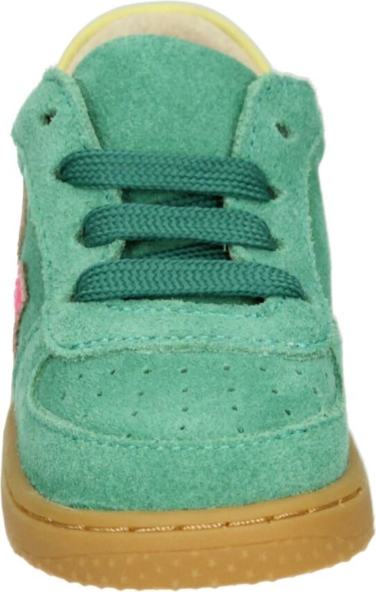 Shoesme Groen Sneakertje Sneakers Kinderen Green Pink Suède - Foto 3
