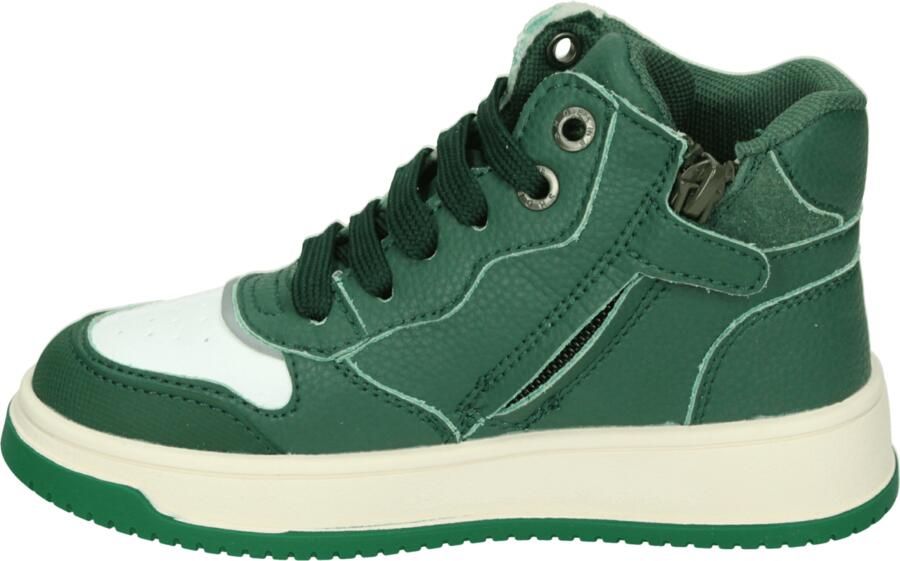 Shoesme Groene Sneaker Sneakers Kinderen Green White Suède - Foto 9