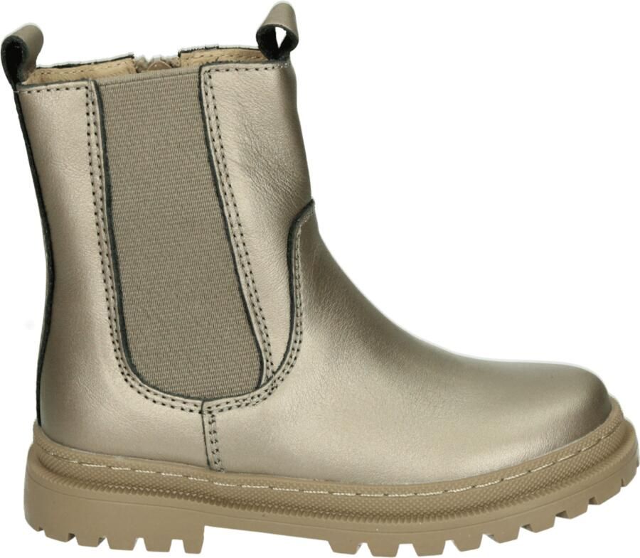 Shoesme leren chelsea boots champagne goud Meisjes Leer Effen 26