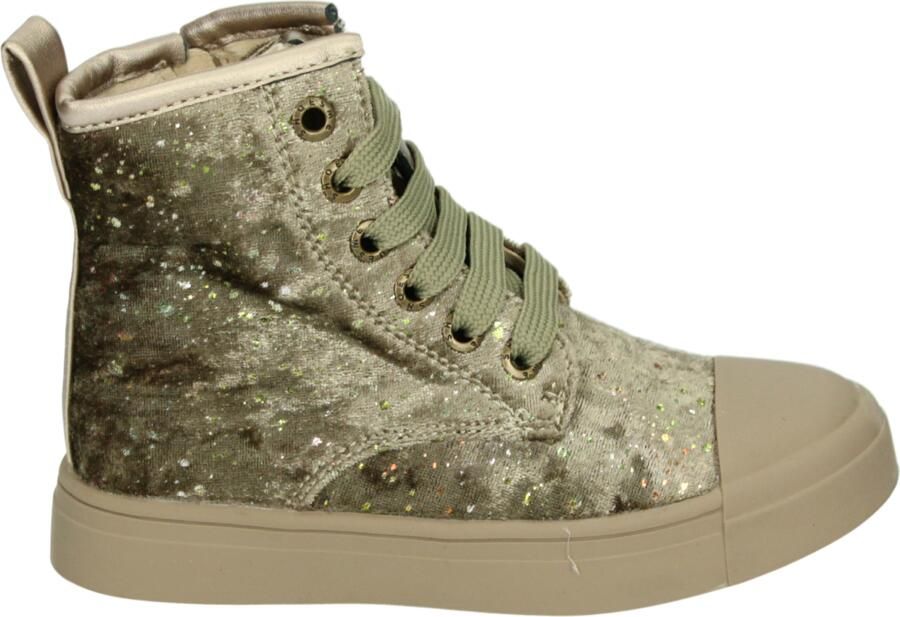 Shoesme Gouden Bikerboot Met Stipjes Laarzen Kinderen Meisjes Gold Microfiber velvet - Foto 5
