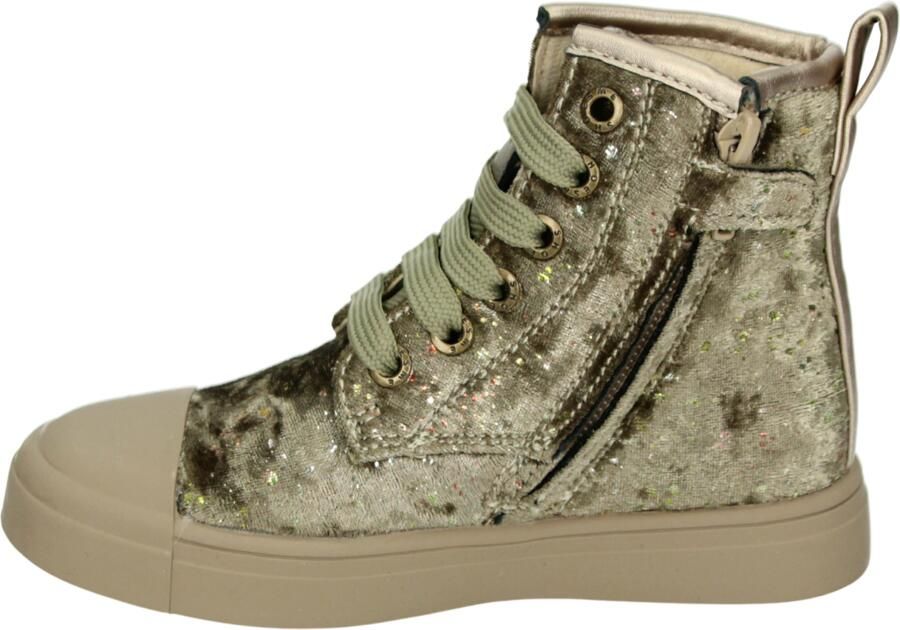 Shoesme Gouden Bikerboot Met Stipjes Laarzen Kinderen Meisjes Gold Microfiber velvet - Foto 2