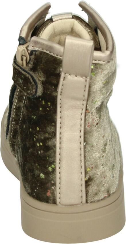 Shoesme Gouden Bikerboot Met Stipjes Laarzen Kinderen Meisjes Gold Microfiber velvet - Foto 4