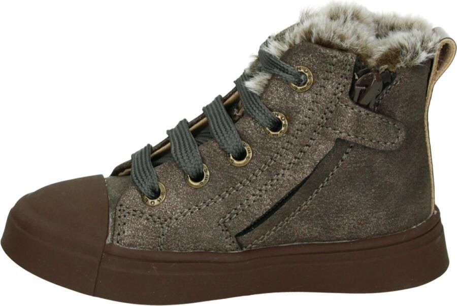 Shoesme suède sneakers donkerbruin Sneaker van - Foto 9