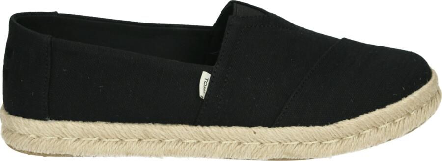 TOMS Espadrilles Dames Alpargata Rope 2.0 38 5 Canvas Zwart