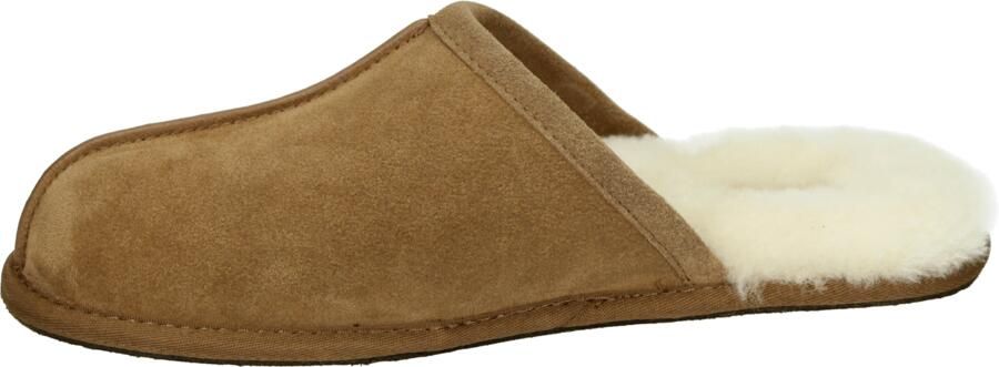 UGG Pantoffels Heren Sloffen Instappers Wol Harde zool Open hiel 1101111 Cognac - Foto 6