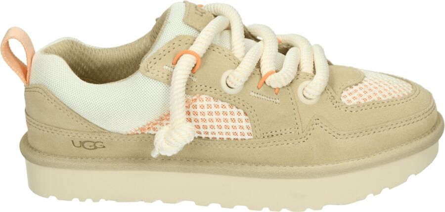 UGG Lage Sneakers Dames W Lo Lowmel Mesh Suède Beige