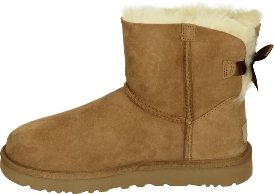 Ugg Dameslaarzen van omgekeerd schapenleer en suède voor herfst winter Beige Dames - Foto 4