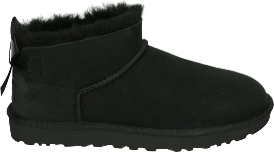 Ugg Ultra Mini Bailey Bow-laars in Black Wol