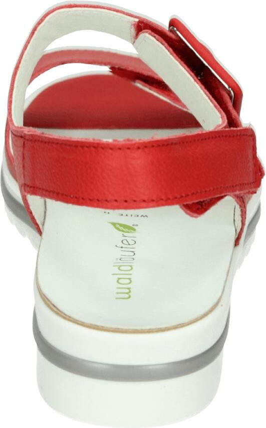 Wäldlaufer Waldlaufer 351013~H-Hakura~~~~~~~~~~~~~~~ Platte sandalen Dames Sandalen Rood - Foto 3