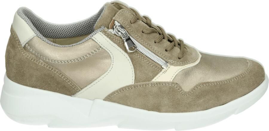 Waldläufer Sneakers met sleehak K-FUNKY veterschoenen lage schoen comfort schoen rits k-breedte