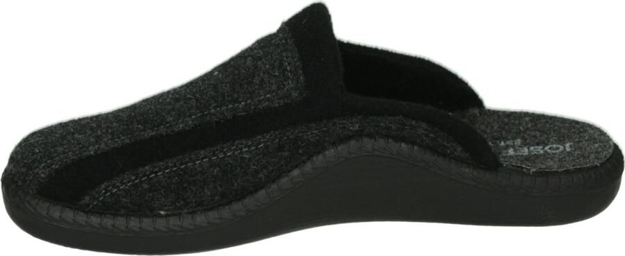 Josef Seibel Monaco H12 Titan Combi Open Pantoffels Grijs Zwart Vilt Heren - Foto 6
