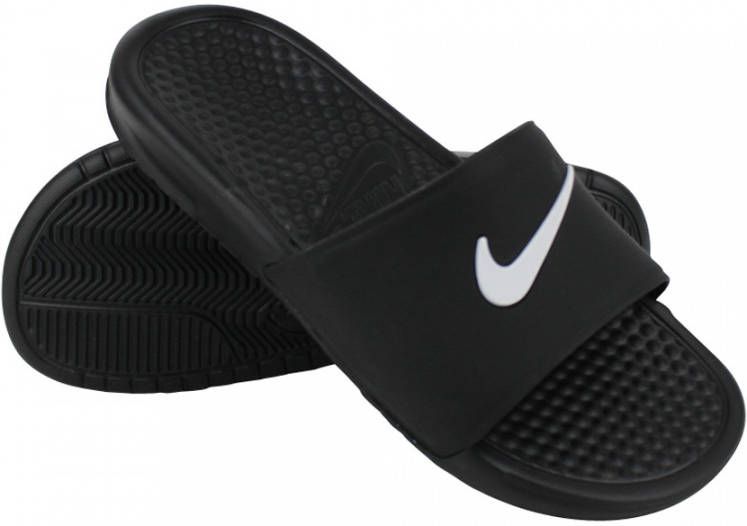 Nike Benassi Shower Slide unisex zwart - Schoenen.nl