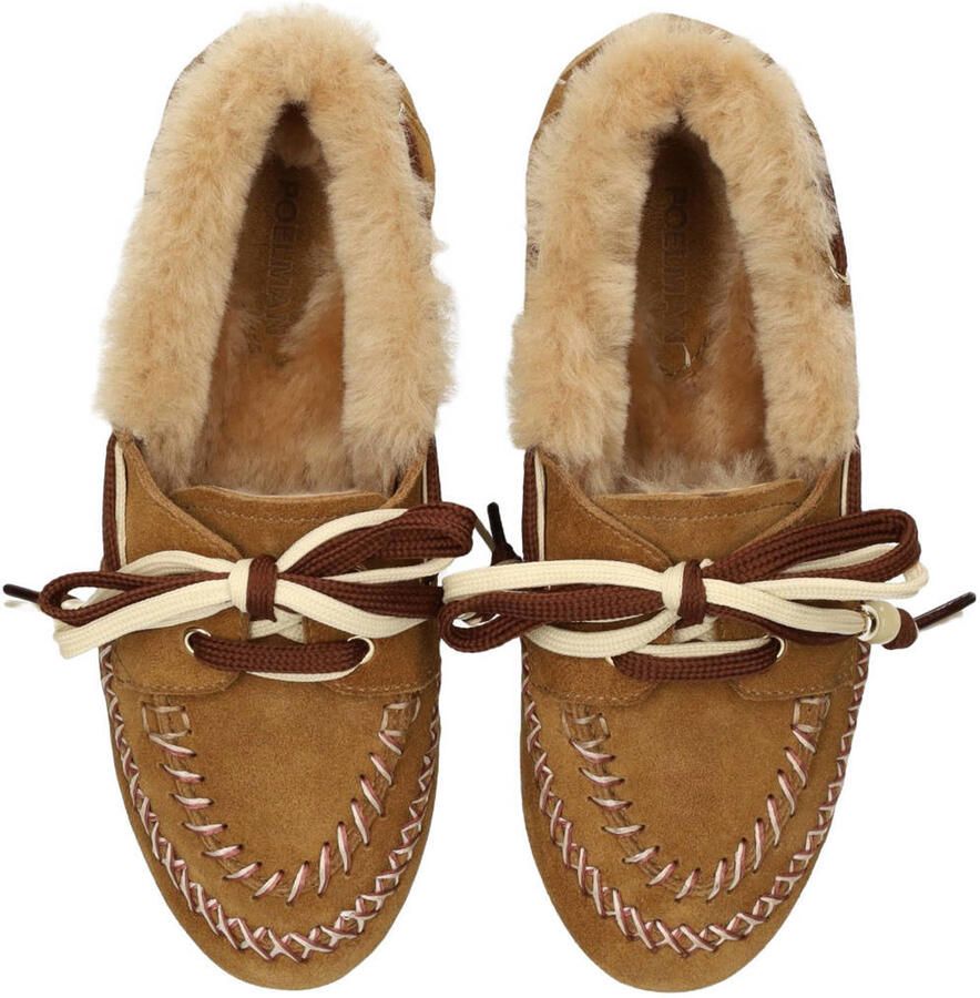 Poelman Kyra suède bootschoenen cognac - Foto 3