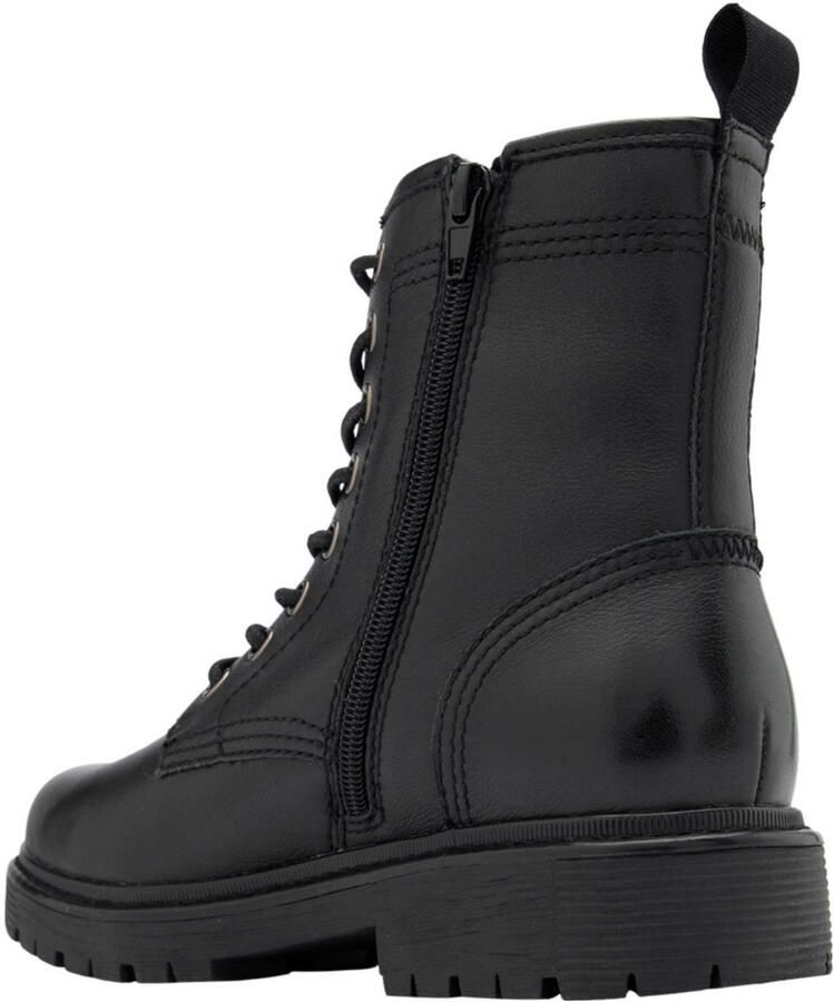 5th Avenue gevoerde leren veterboots zwart