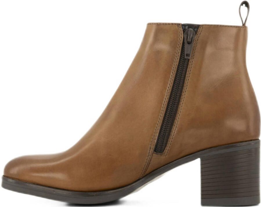 5th Avenue leren enkellaarzen cognac - Foto 3