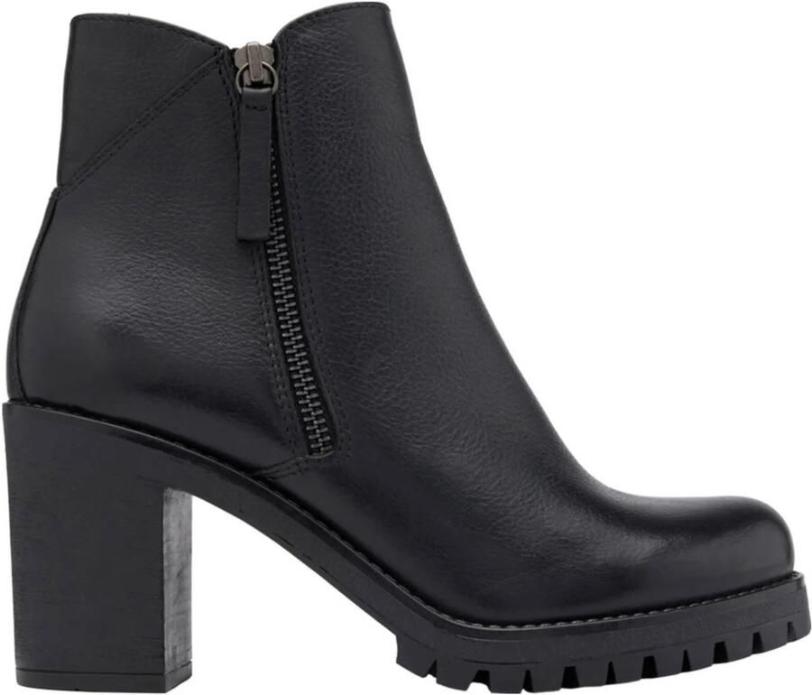 5th Avenue leren enkellaarzen zwart