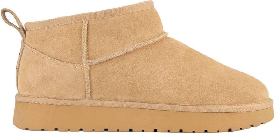 5th Avenue suède enkelboots beige