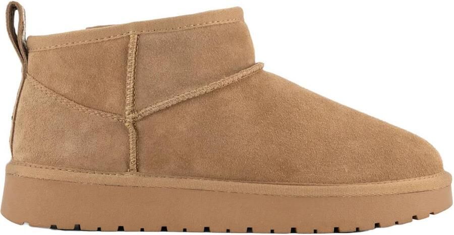 5th Avenue suède enkelboots camel