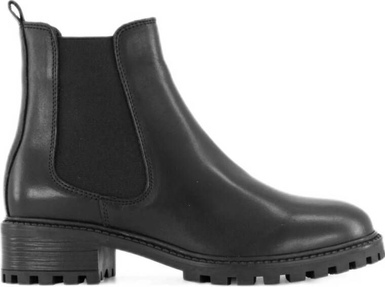 5th Avenue Zwarte leren chelsea boot