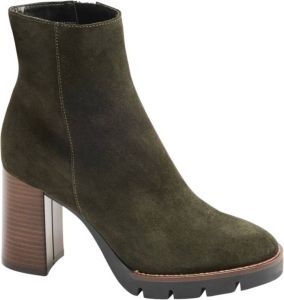 5th Avenue leren enkellaarzen groen