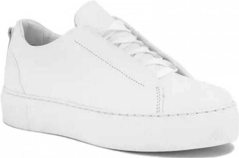 5th avenue Witte leren platform sneaker -