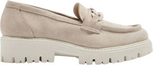 5th avenue Taupe suéde chunky loafer sierketting