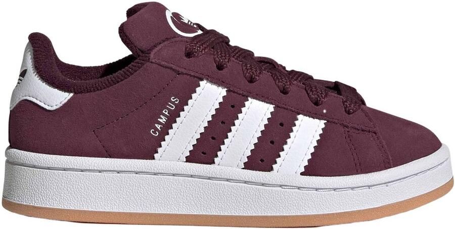 Adidas Originals CAMPUS 00s suède sneakers donkerrood wit