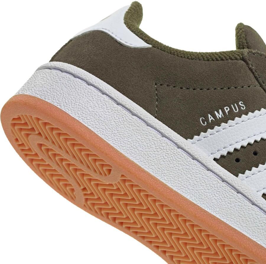 Adidas Originals CAMPUS 00s suède sneakers olijfgroen wit - Foto 3
