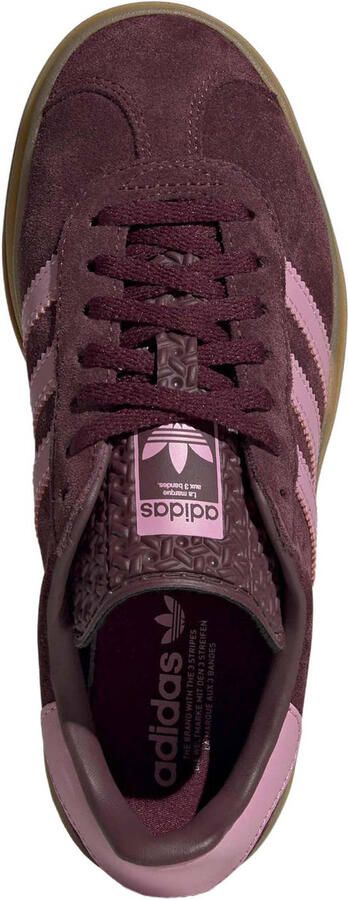 Adidas Originals Gazelle Bold leren sneakers bruin roze - Foto 3