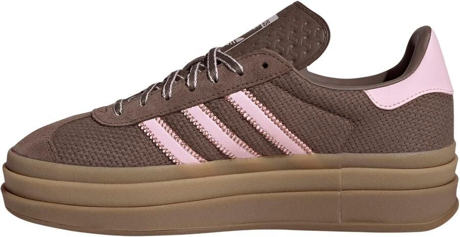 Adidas Originals Gazelle Bold sneakers bruin roze